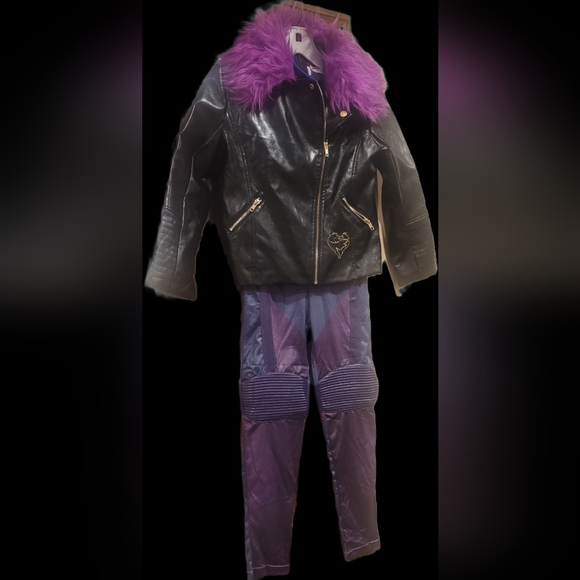 4pc MAL Descendants COSTUME DESIGNED MOTO JACKET +  Cosplay 8-10 M L - Picture 5 of 11